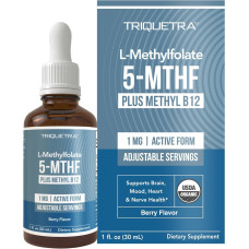TRIQUETRA HEALTH: L Methylfolate 5 MTHF 1mg, 1 oz TRIQUETRA HEALTH: L Methylfolate 5 MTHF 1mg, 1 oz