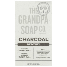 GRANDPAS: Charcoal Soap Bar, 4.25 oz