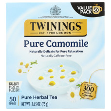 TWINING TEA: Pure Camomile Herbal Tea, 50 bg TWINING TEA: Pure Camomile Herbal Tea, 50 bg