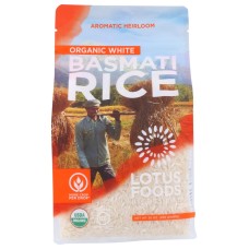 LOTUS FOODS: Regenerative Organic White Basmati Rice, 30 oz