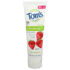 TOMS OF MAINE: Silly Strawberry Children Flouride Toothpaste, 5.1 oz