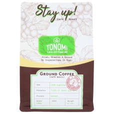 TONOMI: Stay Up Ground Coffee, 12 oz