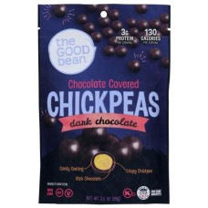 THE GOOD BEAN: Dark Chocolate Covered Chickpeas, 3.5 oz