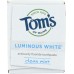 TOMS OF MAINE: Luminous White Clean Mint Toothpaste, 0.75 oz