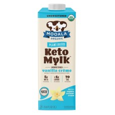 MOOALA: Unsweetened Vanilla Creme Keto Mylk, 33.8 fo
