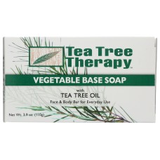 TEA TREE THERAPY: Vegetable Base Bar Soap, 3.9 oz