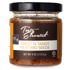 TASTE ELEVATED: Mustard Seeds Sweet N Tangy, 4 oz