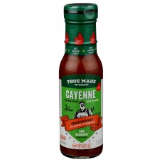 TRUE FOODS: Hot Sauce Cayenne Pepper No Sugar, 8 fo
