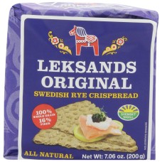 LEKSANDS: Original Swedish Rye Crispbread, 7.06 oz