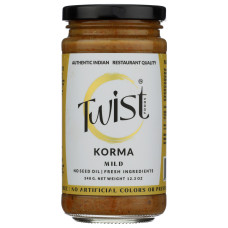 TWIST FOODS: Korma Indian Curry Simmer Sauce, 12 fo TWIST FOODS: Korma Indian Curry Simmer Sauce, 12 fo