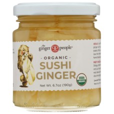 GINGER PEOPLE: Organic Pickled Sushi Ginger, 6.7 oz