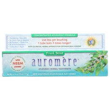 AUROMERE: Fresh Mint Ayurvedic Toothpaste, 4.16 oz