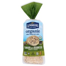 LUNDBERG: Organic Tamari With Seaweed Rice Cakes, 8.5 oz