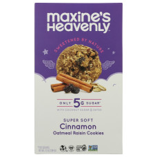 MAXINES HEAVENLY: Cinnamon Oatmeal Raisin Cookies, 7.2 oz