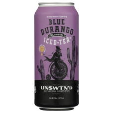BLUE DURANGO ICED TEA: Unsweetened Classic Iced Tea, 16 fo