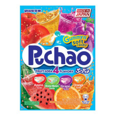 UHA MIKAKUTO: Puchao Fruit Soda 4 Flavors, 3.5. oz UHA MIKAKUTO: Puchao Fruit Soda 4 Flavors, 3.5. oz