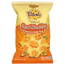 UNIQUE: Aged Cheddar Puffzels, 4.8 oz