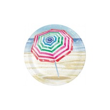 CREATIVE CONVERTING: Beach Umbrella Luncheon Plate, 16 ea