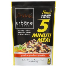 URBANE GRAIN: 5 Minute Meal Garlic and Garden Vegetables, 4.2 oz