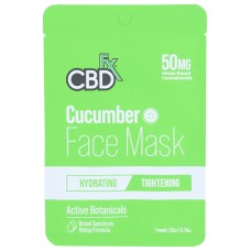 CBDFX: Cucumber Face Mask, 1 pc