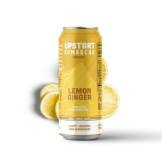 UPSTART KOMBUCHA: Lemon Ginger Kombucha, 12 oz