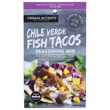 URBAN ACCENTS: Chile Verde Fish Taco Seasoning, 0.75 oz
