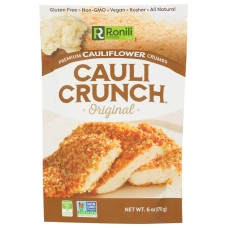 CAULI CRUNCH: Premium Cauliflower Crumbs Original, 6 oz
