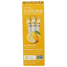 ULTIMA REPLENISHER: Lemonade Electrolyte Hydration Mix 10 Packets, 1.2 oz