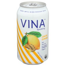 VINA: Lemon Ginger Apple Cider Vinegar, 12 fo