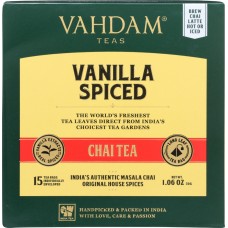 VAHDAM TEAS: Vanilla Spice Chai Tea, 1.06 oz