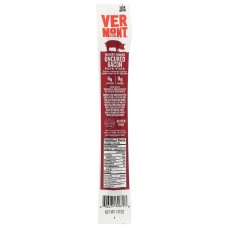 VERMONT SMOKE: Hickory Smoked Uncured Bacon Pork Sticks, 1 oz
