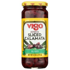 VIGO: Sliced Calamata Olives, 6 oz