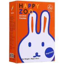 HAPPY ZOO: Animal Cookies Vegetable, 2.82 oz