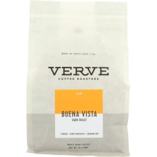 VERVE COFFEE ROASTERS: Buena Vista Dark Roast Whole Bean Coffee, 12 oz