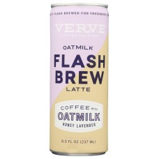 VERVE COFFEE ROASTERS: Flash Brew Oatmilk Latte Honey Lavender, 8 fo