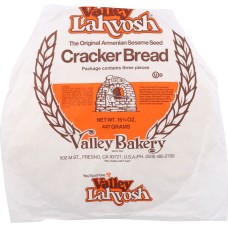 VALLEY LAHVOSH: 15In Cracker Rounds Original, 15.75 oz