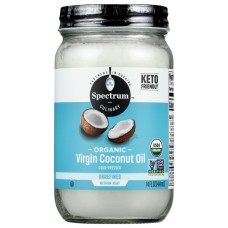 SPECTRUM NATURALS: Organic Virgin Coconut Oil Unrefined, 14 fo