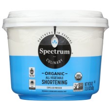 SPECTRUM NATURALS: Organic All Vegetable Shortening, 24 oz