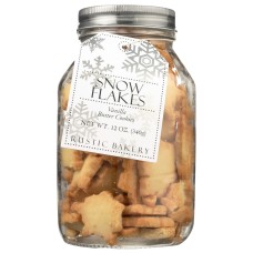 RUSTIC BAKERY: Vanilla Snowflakes Cookie Jar, 12 oz