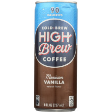 HIGH BREW: Mexican Vanilla Cold Brew Coffee, 8 fo