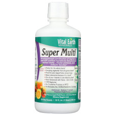 VITAL EARTH MINERALS: Super Multi Liquid Vitamins, 32 oz