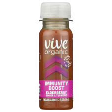 VIVE ORGANIC: Immunity Boost with Elderberry Shot, 2 oz