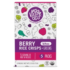VEGGIE GOS: Berry Rice Crisps And Greens, 2.5 oz