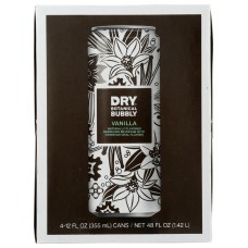 DRY SODA: Dry Vanilla Botanical Bubbly 4Pk, 48 oz