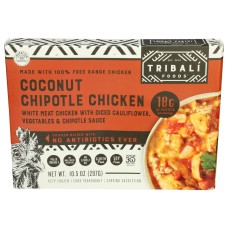 TRIBALI: Coconut Chipotle Chicken Meal, 10.5 oz