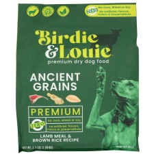 BIRDIE & LOUIE: Lamb Meal and Brown Rice Dry Dog Food, 3.5 lb