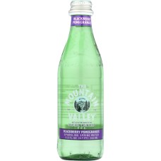 MOUNTAIN VALLEY: Sparkling Blackberry Pomegranate In Glass, 333 ml