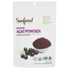 SUNFOOD SUPERFOODS: Acai Powder Organic, 4 oz