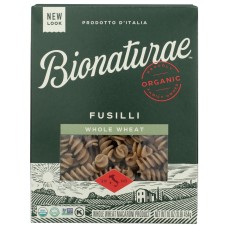 BIONATURAE: 100 Percent Organic Whole Wheat Fusilli, 16 oz