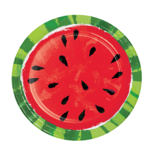CREATIVE CONVERTING: Juicy Watermelon Dinner Plate, 8 ea